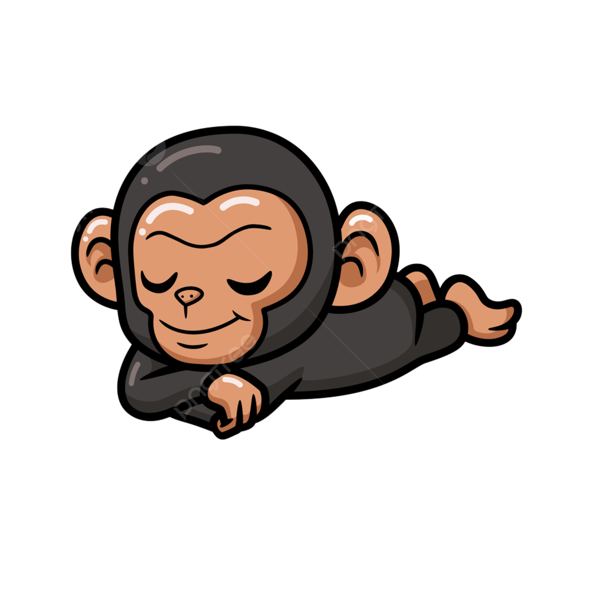 Baby chimpanzee png vector psd and clipart with transparent background for free download