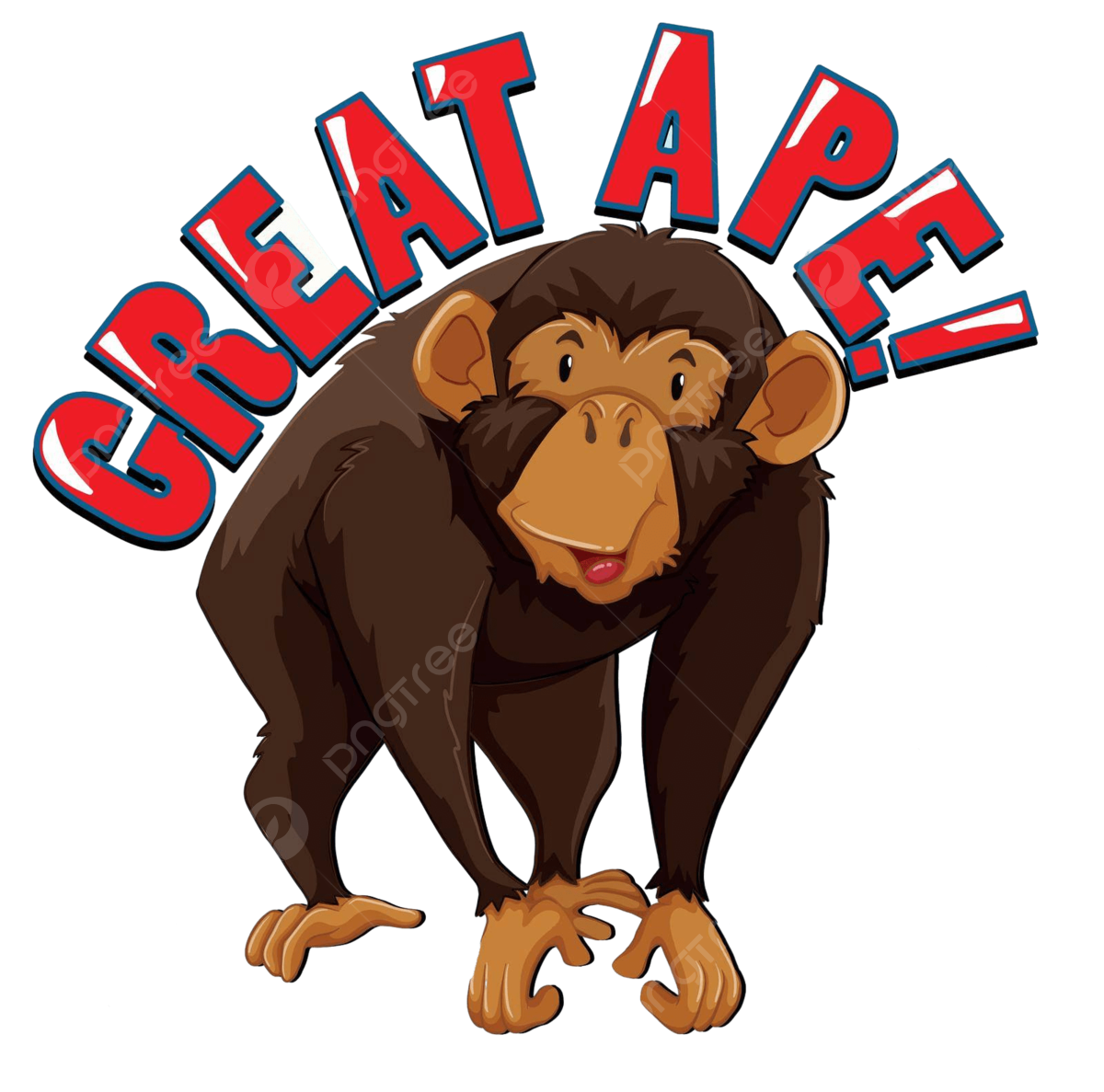 Chimpanzee white clipart png vector psd and clipart with transparent background for free download