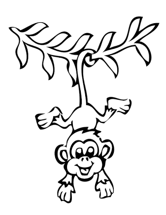 Image result for how to draw monkeys swinging on a vine monkey coloring pages coloring pages printable coloring pages