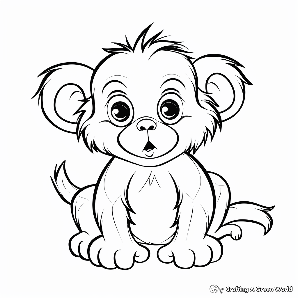 Chimpanzee coloring pages