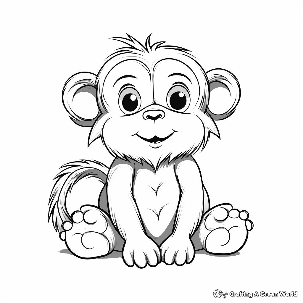 Chimpanzee coloring pages