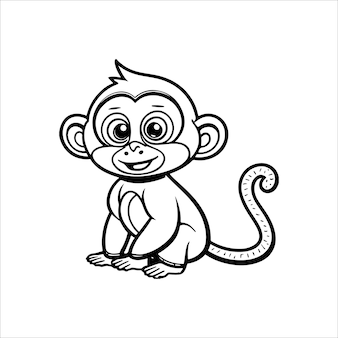 Page monkey colouring page images