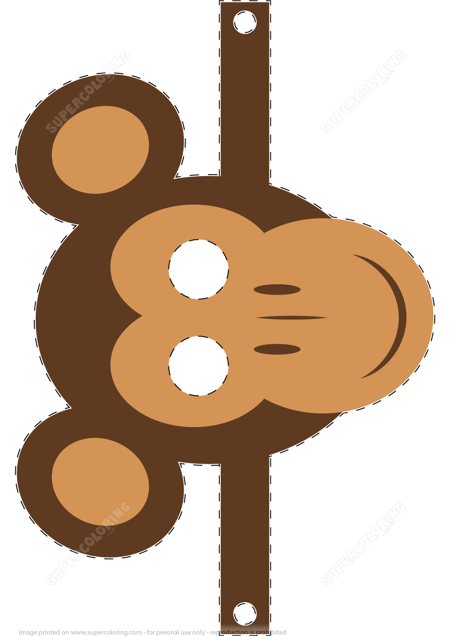 Monkey mask template free printable papercraft templates