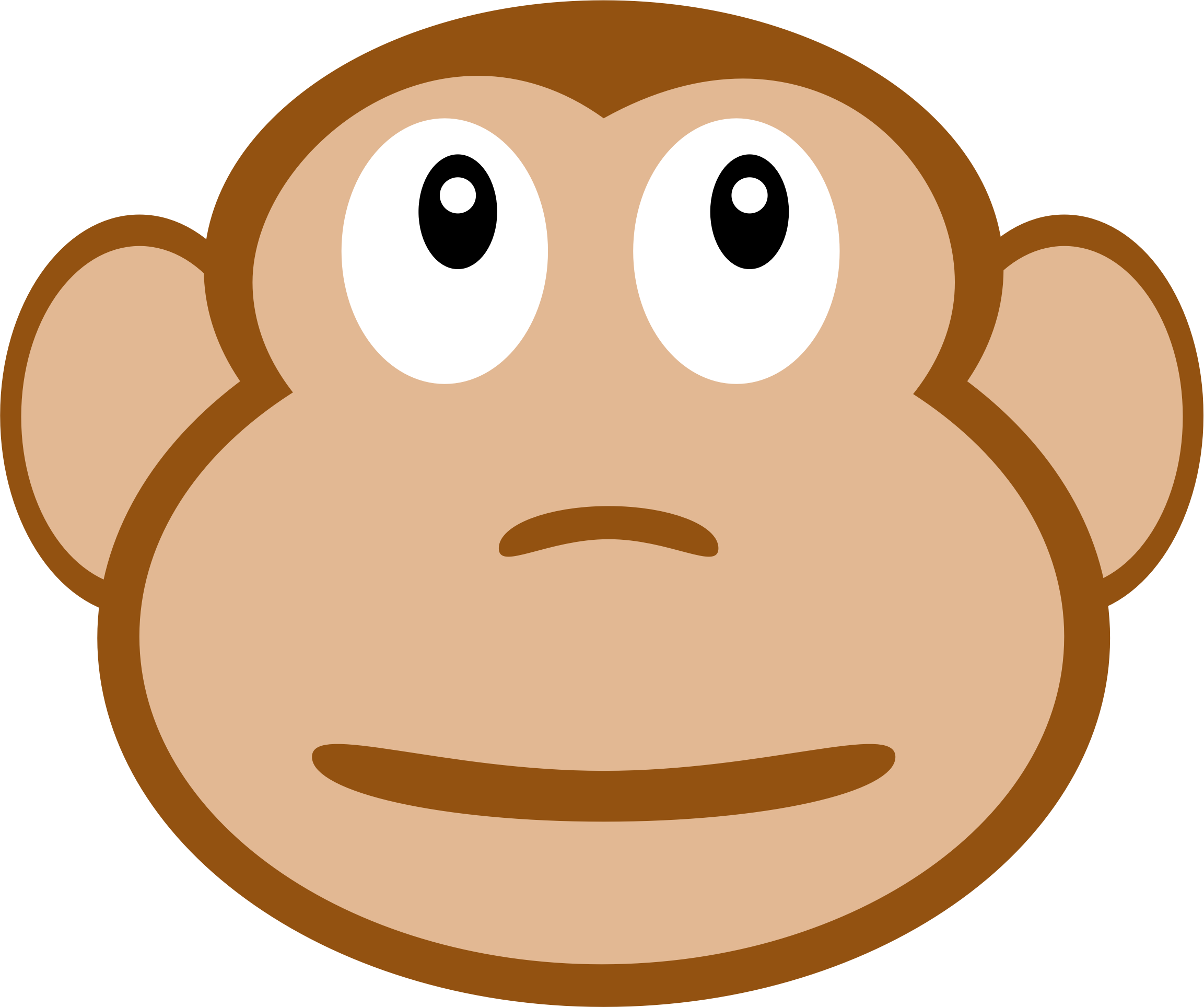 Playful monkey illustration