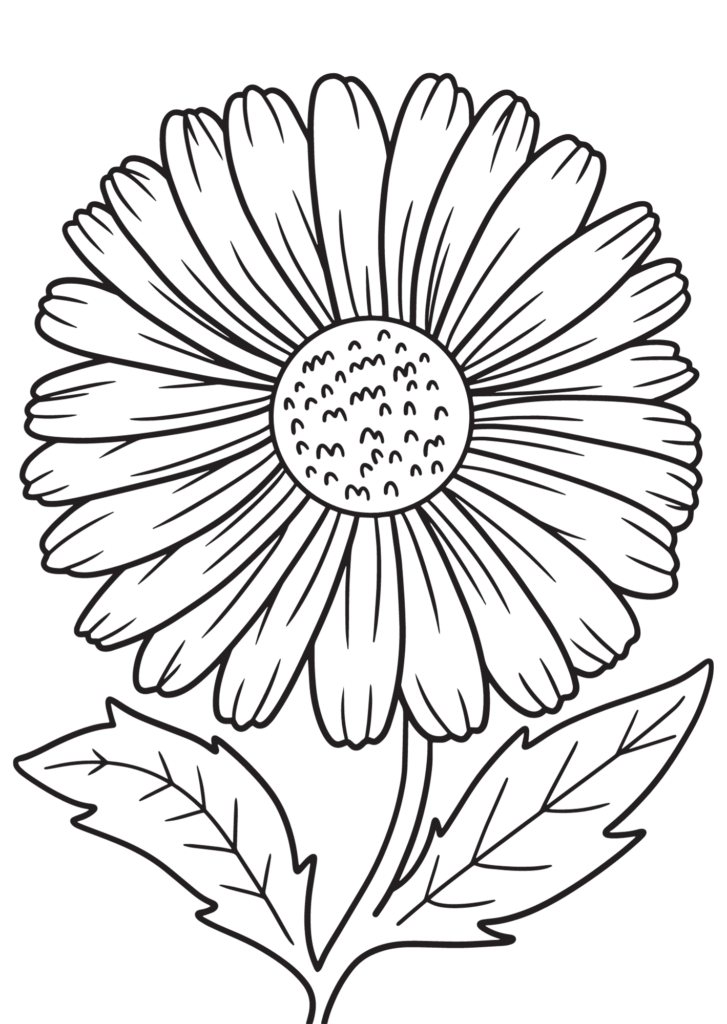 Flower coloring pages for kids adults too â ð â