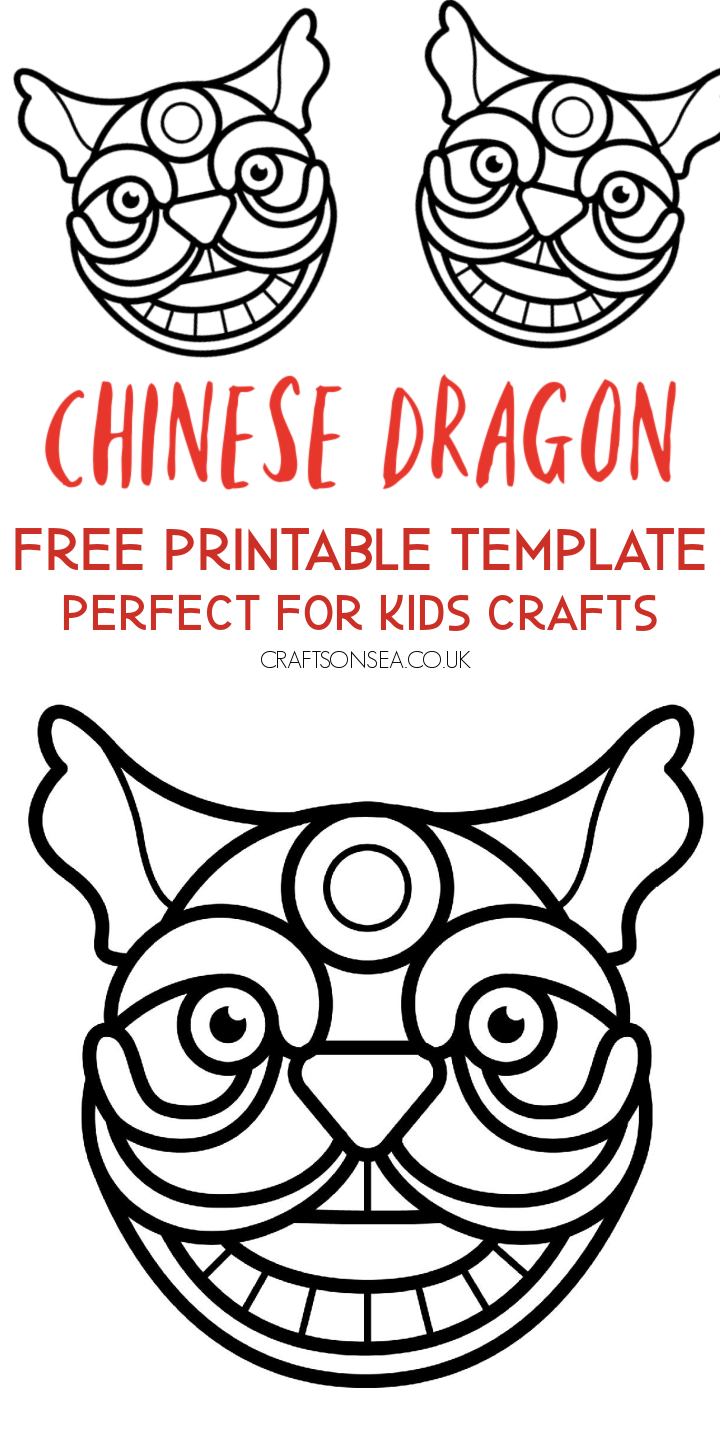 Free chinese dragon template chinese dragon chinese new year crafts chinese new year dragon