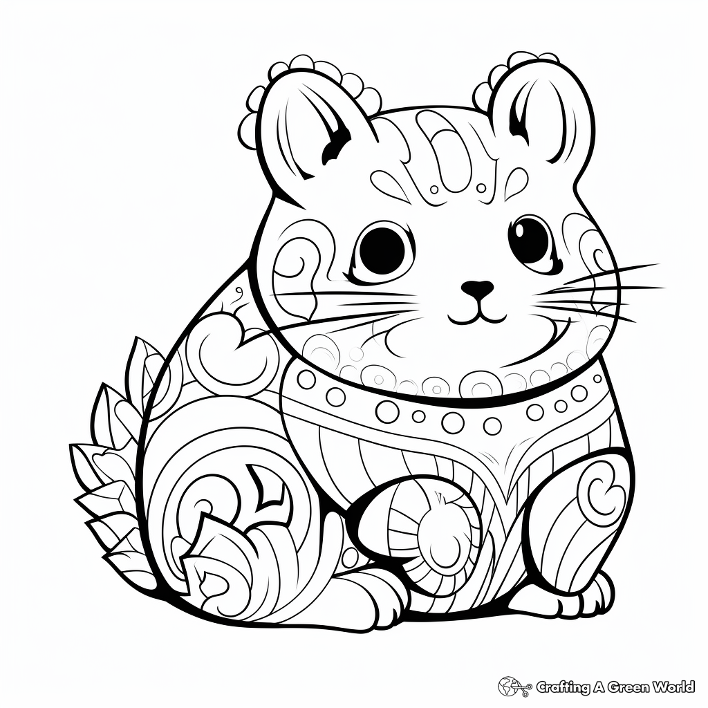 Chinchilla coloring pages