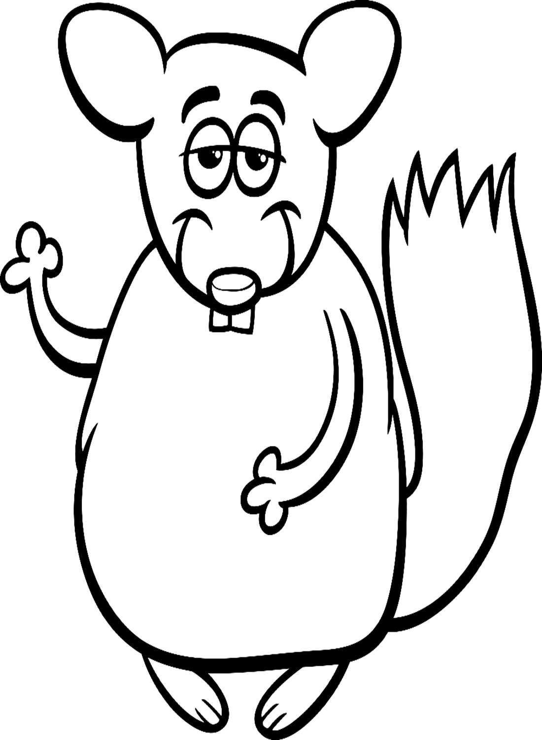 Cartoon chinchilla coloring pages