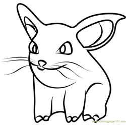 Nidoran pokemon coloring pages for kids