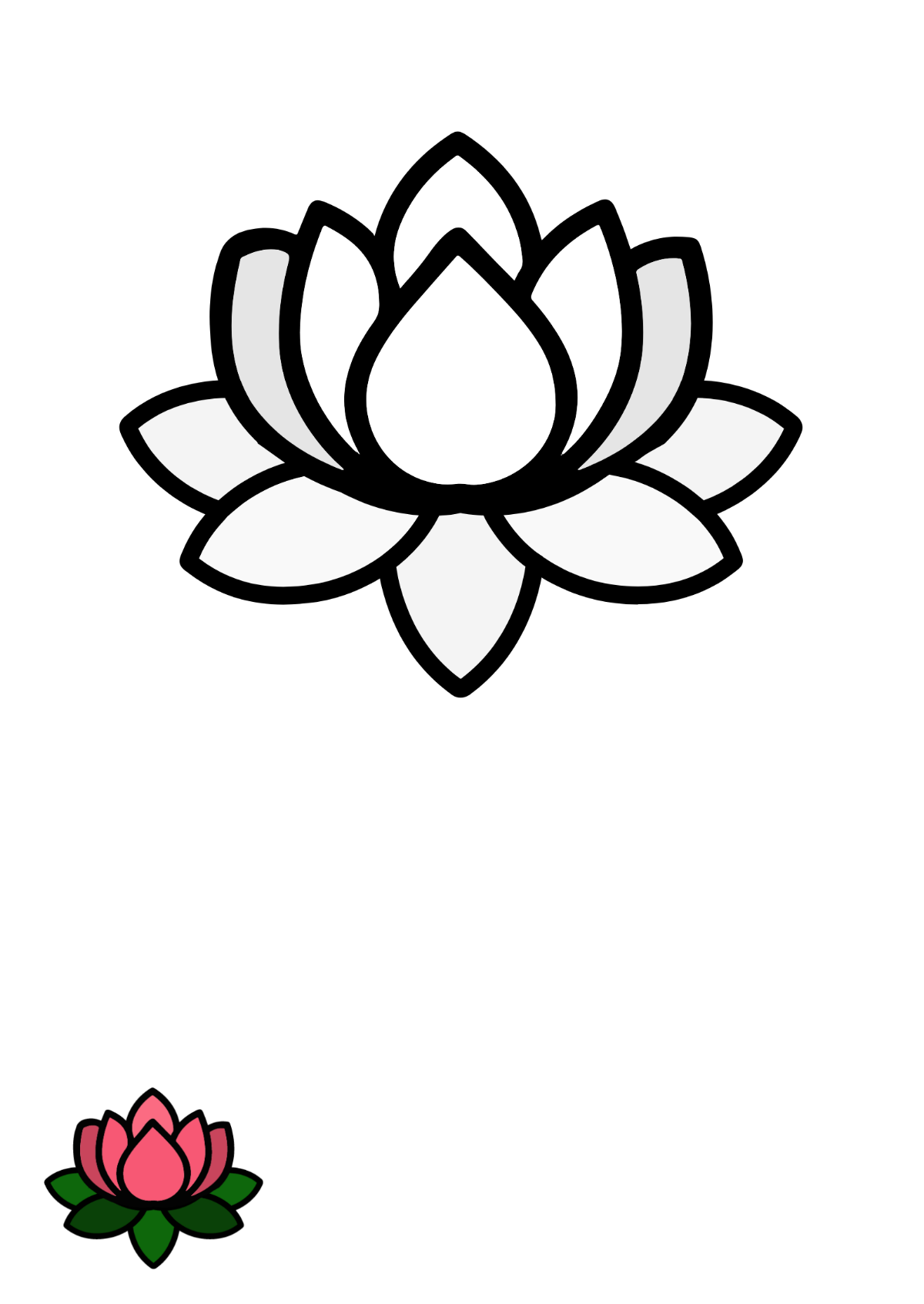 Free flower coloring page s examples