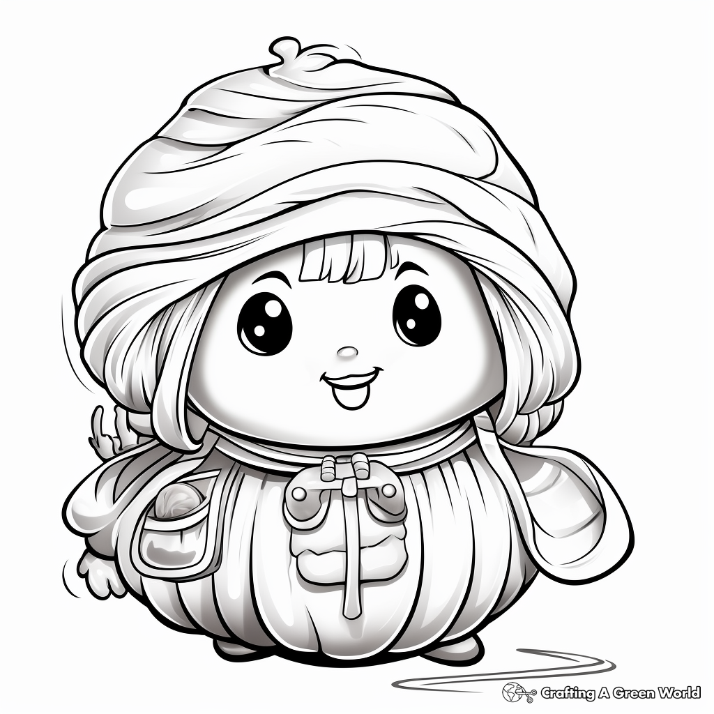 Dumpling coloring pages