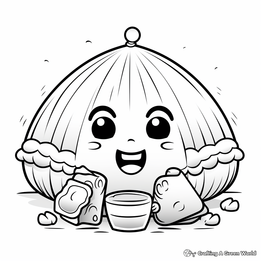 Dumpling coloring pages