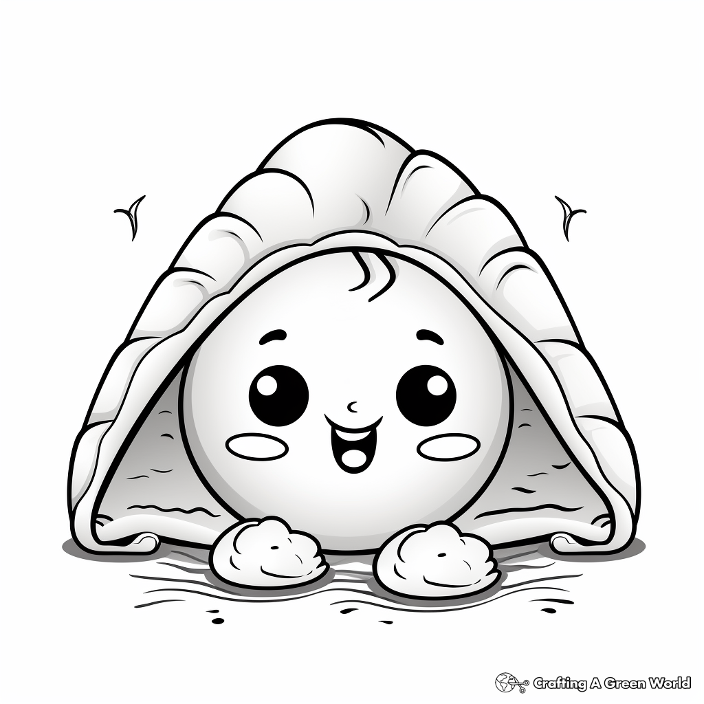 Dumpling coloring pages