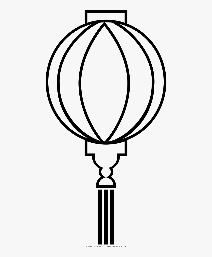 Chinese lantern coloring page clipart png download