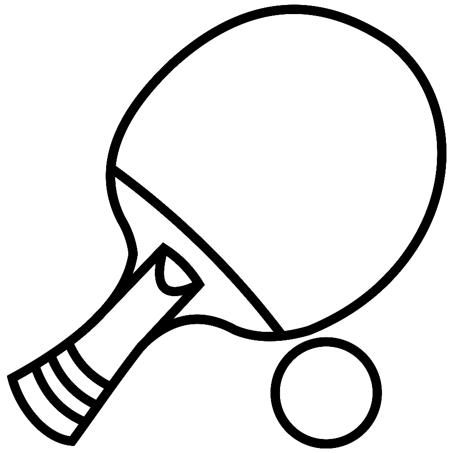 Table tennis coloring pages printable for free download