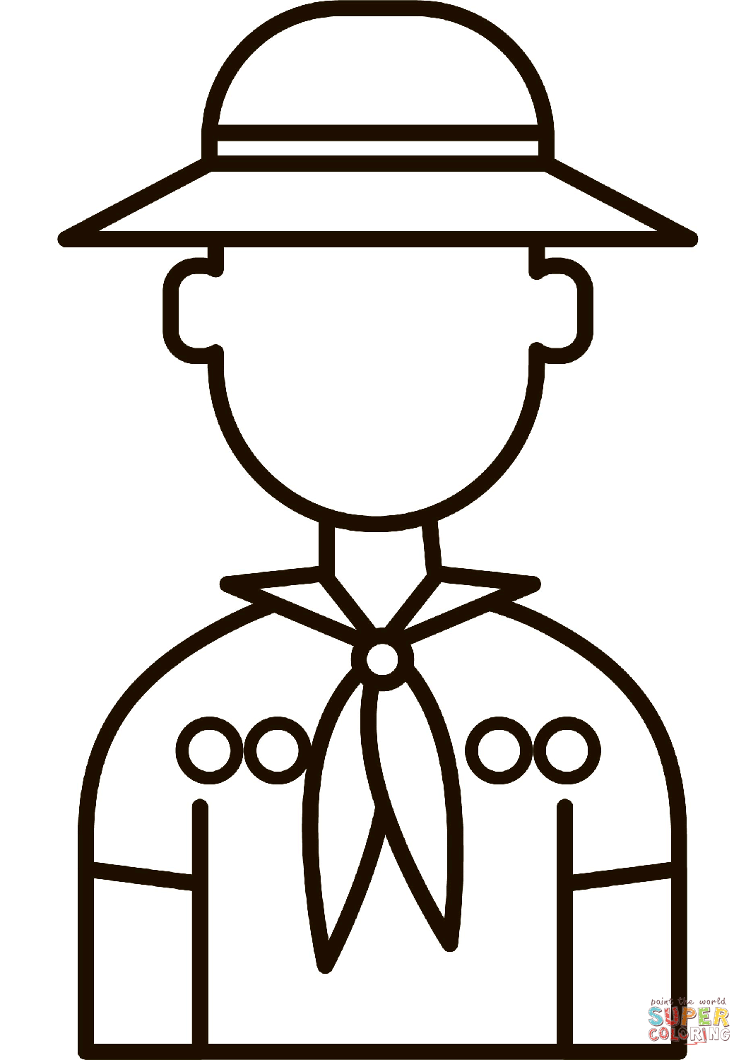 Boy scout coloring page free printable coloring pages