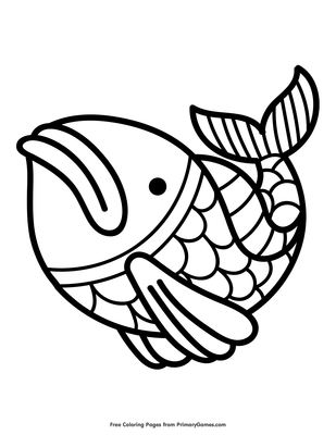 Lucky fish pendant coloring page â free printable pdf from