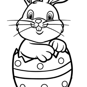 Easter bunny coloring pages printable for free download