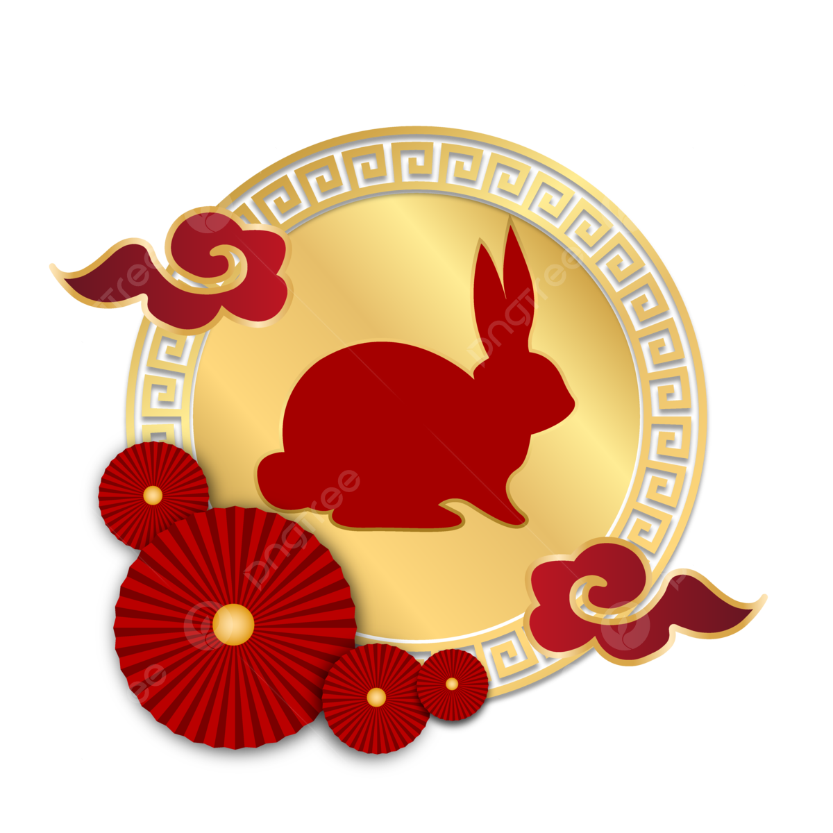 Chinese new year rabbit png transparent images free download vector files