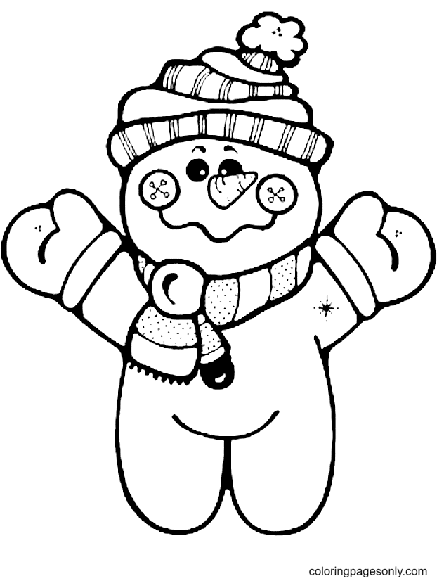 Snowman coloring pages printable for free download