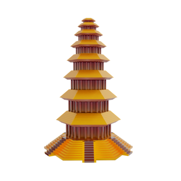 Chinese tower png vector psd and clipart with transparent background for free download