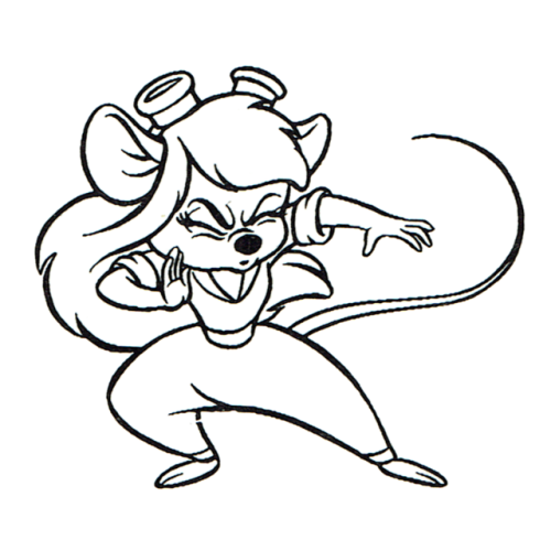 The video game art archive â artwork of gadget from the chip n dale rescue