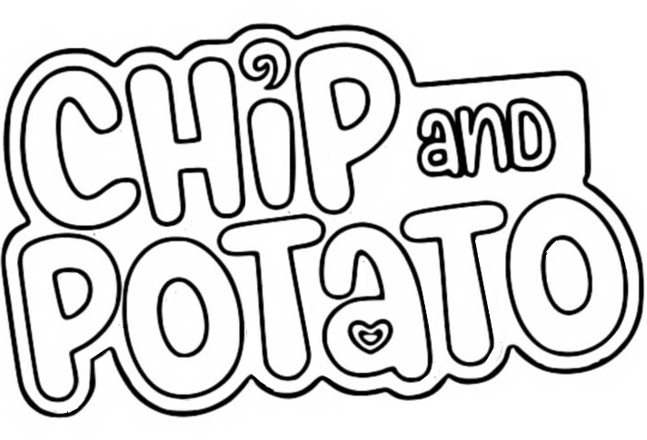 Chip and potato coloring pages