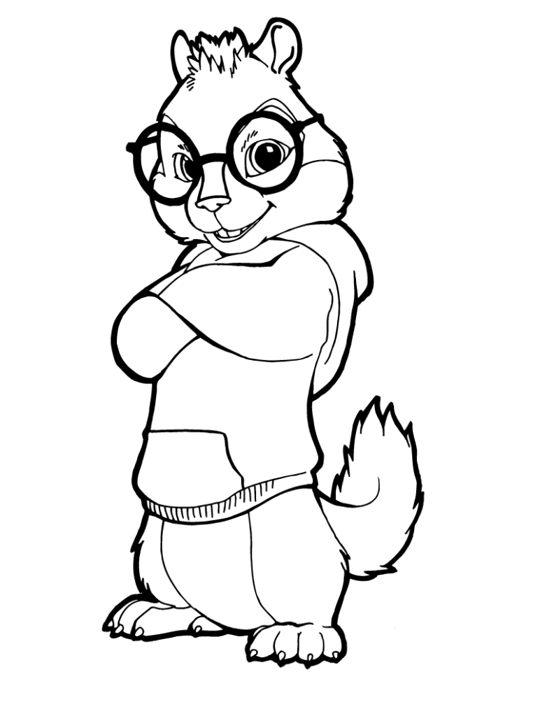 Alvin and the chipmunks coloring pages