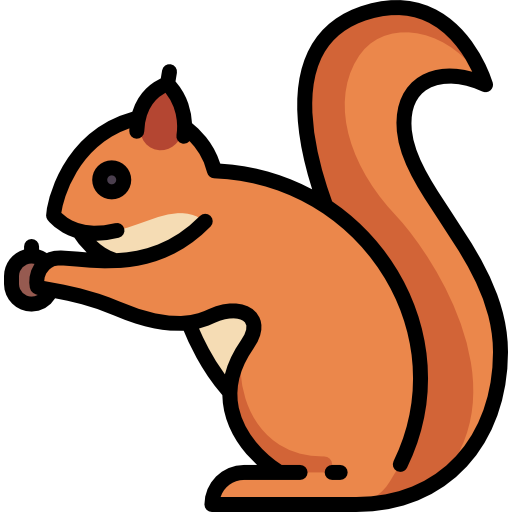 Chipmunk special lineal color icon