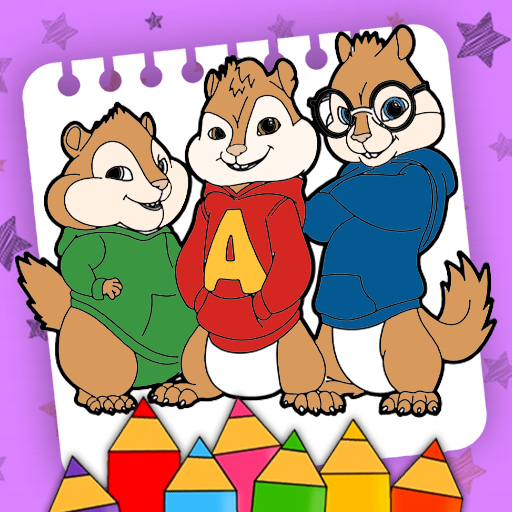 Alvin chipmunks coloring book