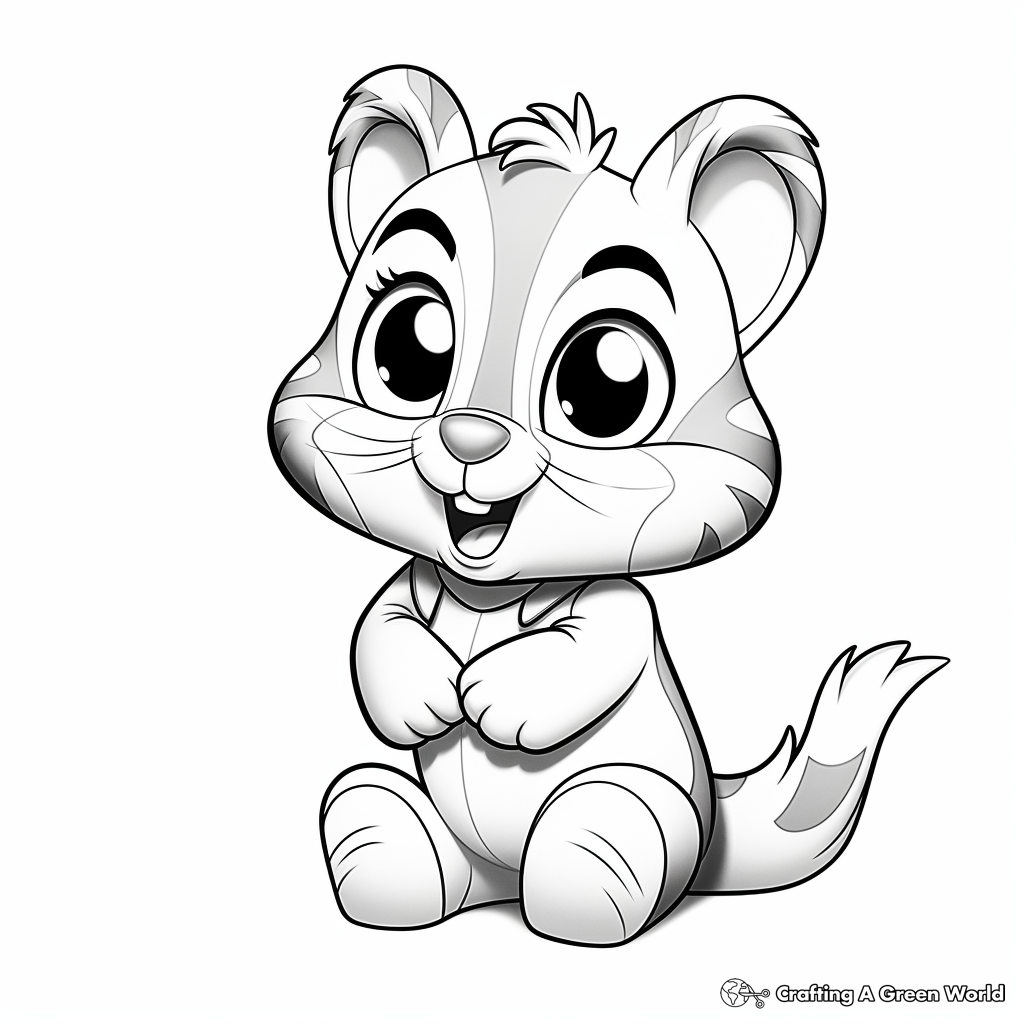 Chipmunk coloring pages