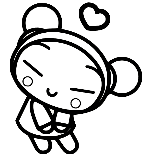 Pucca coloring pages printable for free download