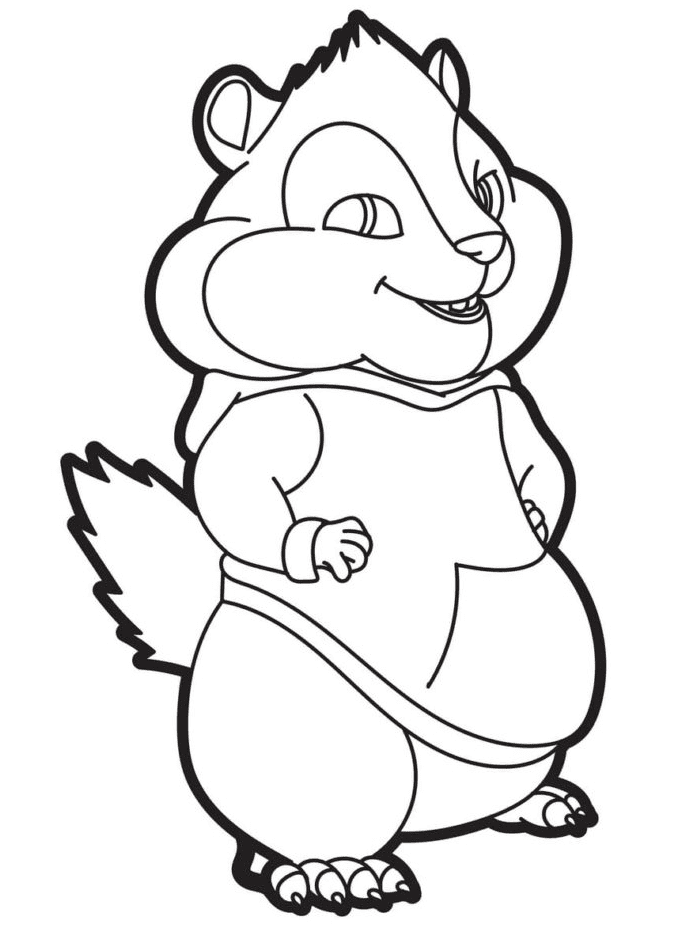 Alvin and the chipmunks coloring pages printable for free download