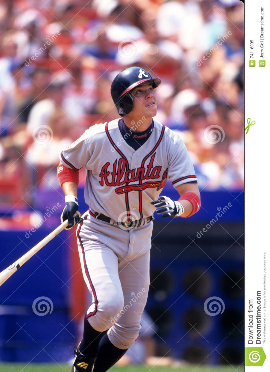 Chipper jones editorial image image of major league