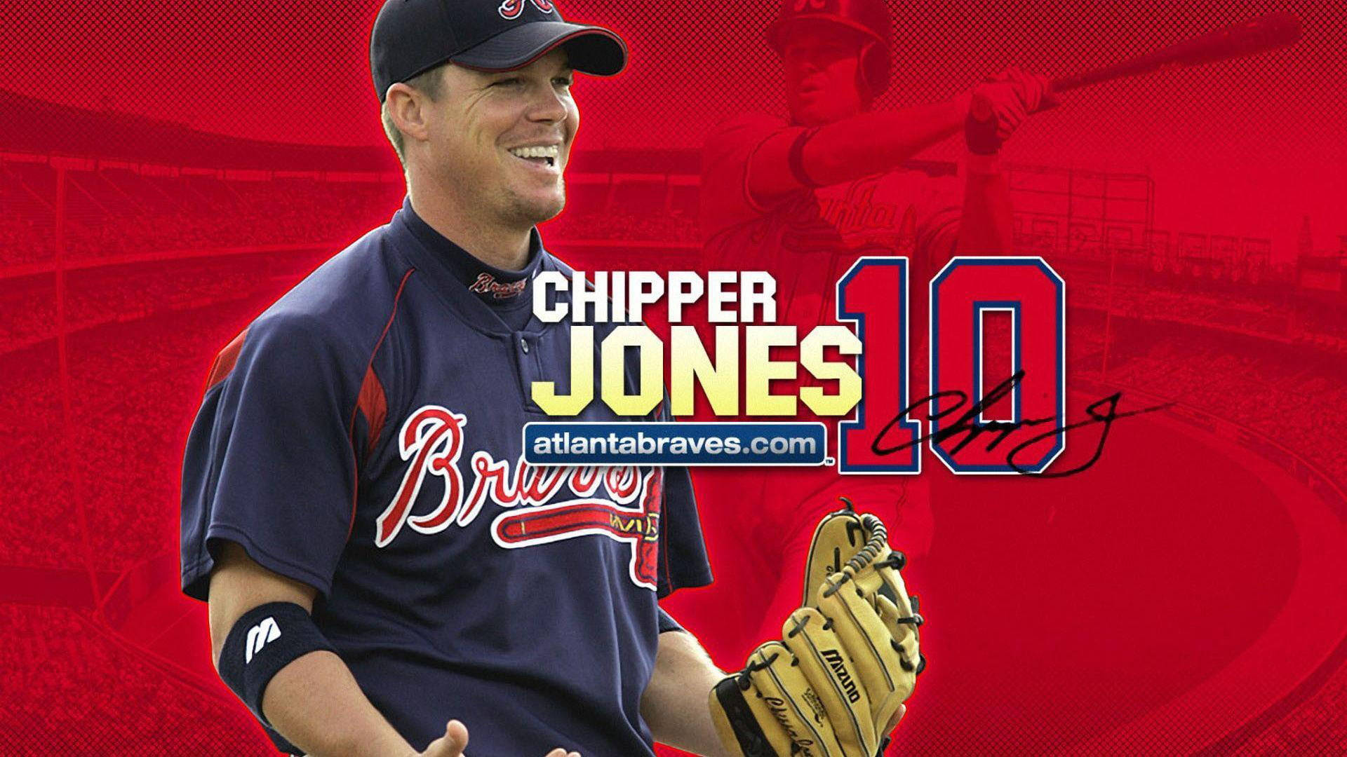 Download atlanta braves chipper jones wallpaper