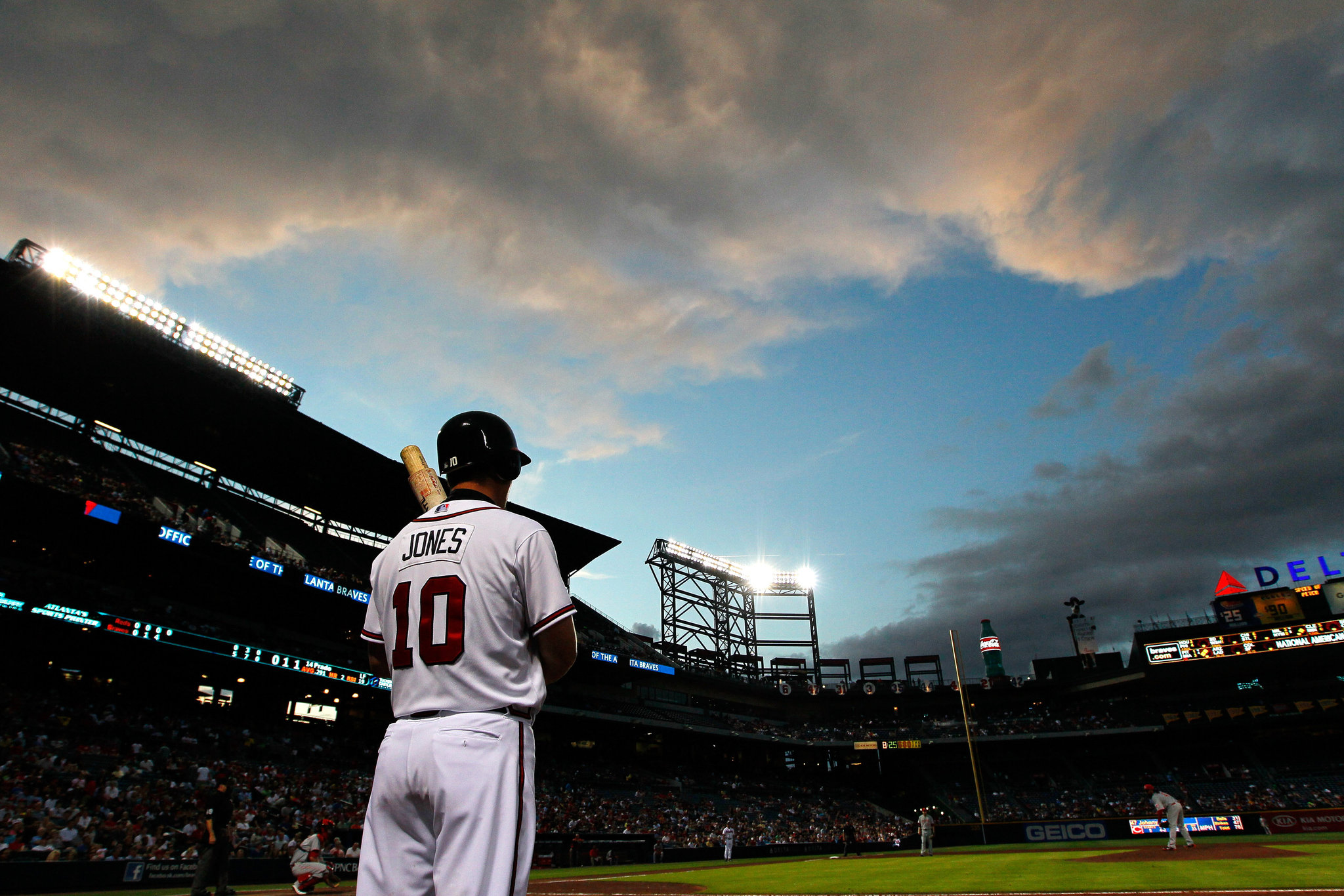 Chipper jones has been the braves one constant for almost two decades