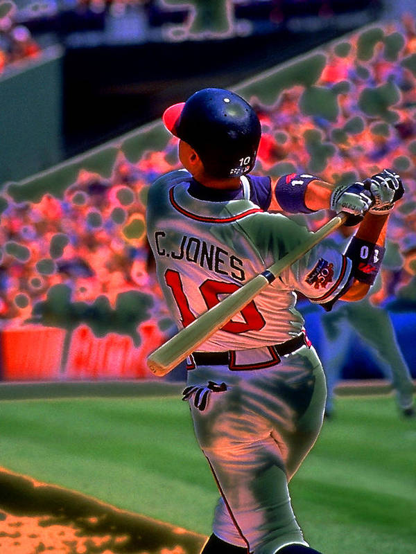 Chipper jones art print by rod kaye