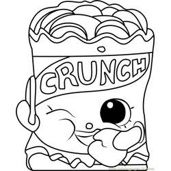 Crispy chip shopkins coloring pages for kids