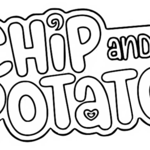 Chip and potato coloring pages printable for free download