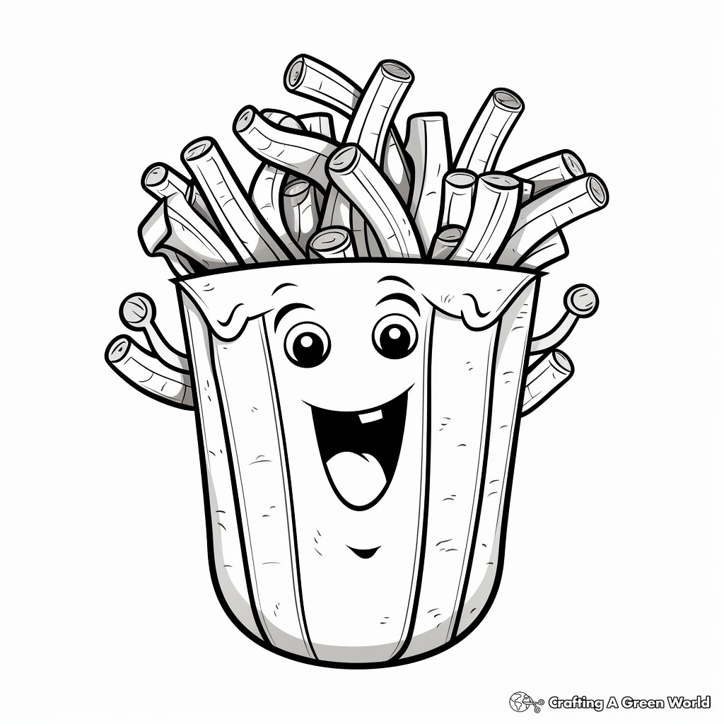 Snack coloring pages