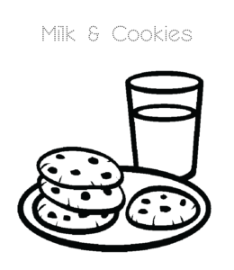 Cookie coloring pages playing learning