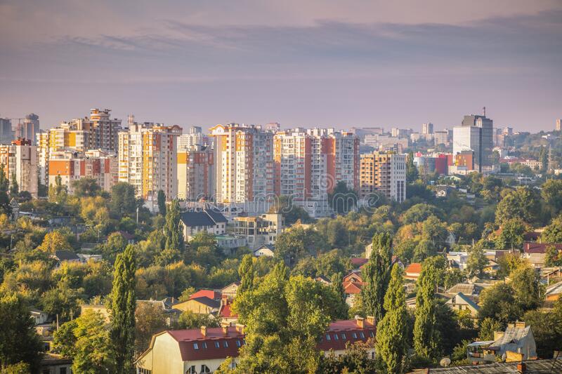 Panorama chisinau stock photos