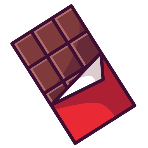 Chocolate generic outline color icon