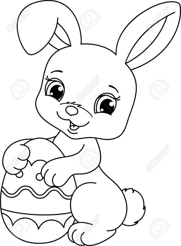 Lovely easter bunny coloring page bunny coloring pages easter bunny colouring easter colouring