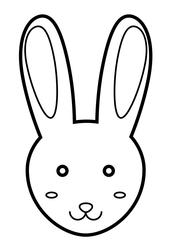 Rabbit drawing for coloring page free printable nurieworld