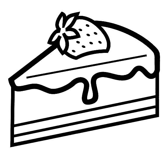 Cake coloring pages