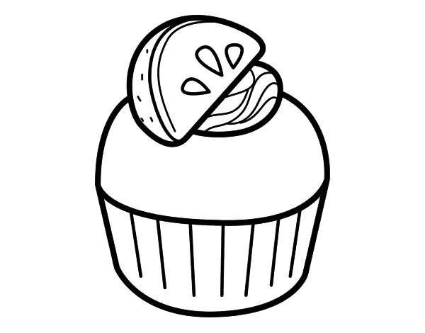 Orange chocolate coloring page