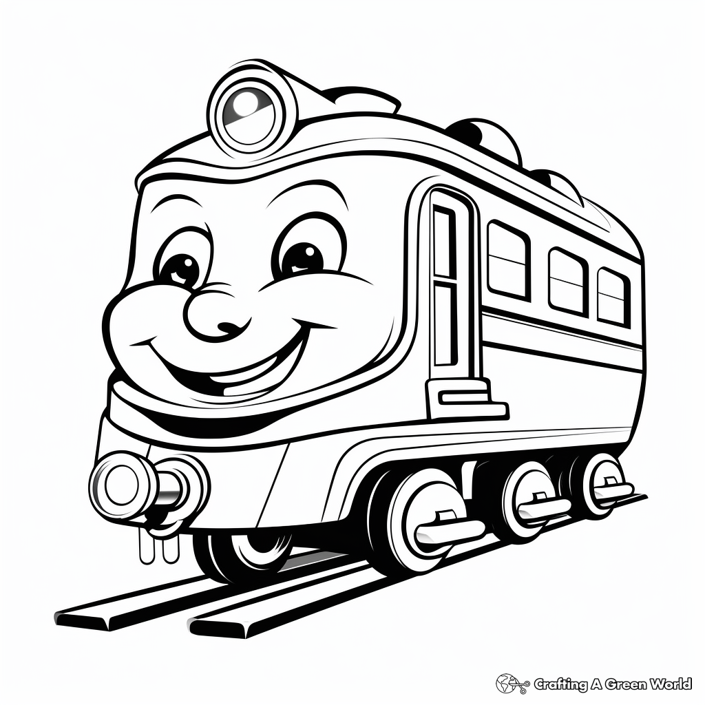 Train coloring pages