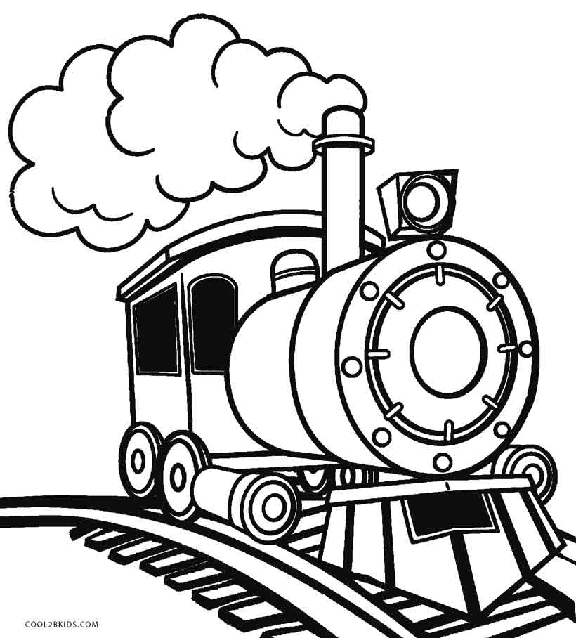 Train coloring pages