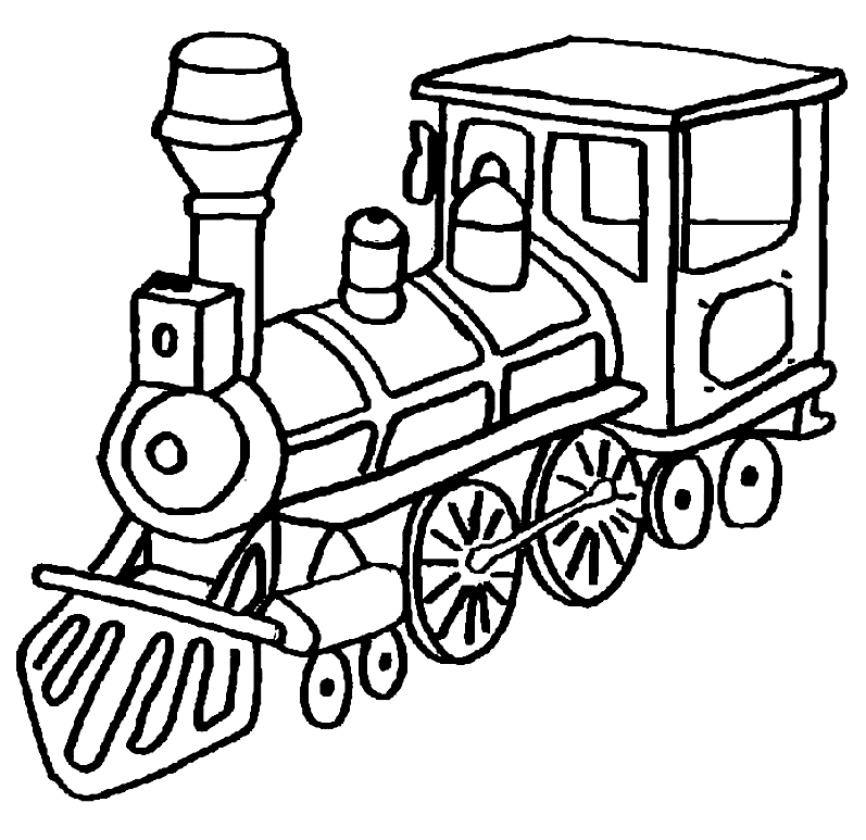 Train coloring pages